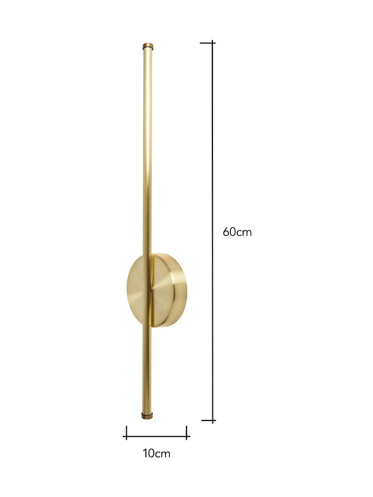 BHS Satin Brass USB-C Rechargeable Wall Light - Image 6 of 6