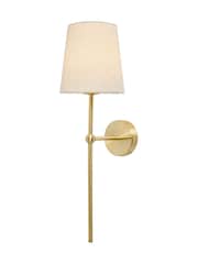 BHS Satin Brass Alegra USB-C Rechargeable Shaded Wall Light - Image 5 of 7