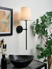 BHS Black Alegra USB-C Rechargeable Shaded Wall Light - Image 1 of 6