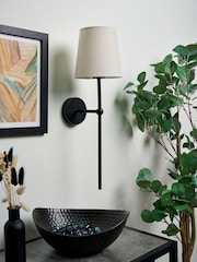 BHS Black Alegra USB-C Rechargeable Shaded Wall Light - Image 2 of 6