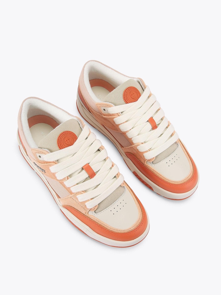 Kurt Geiger London Orange Kingsland Trainers - Image 2 of 4