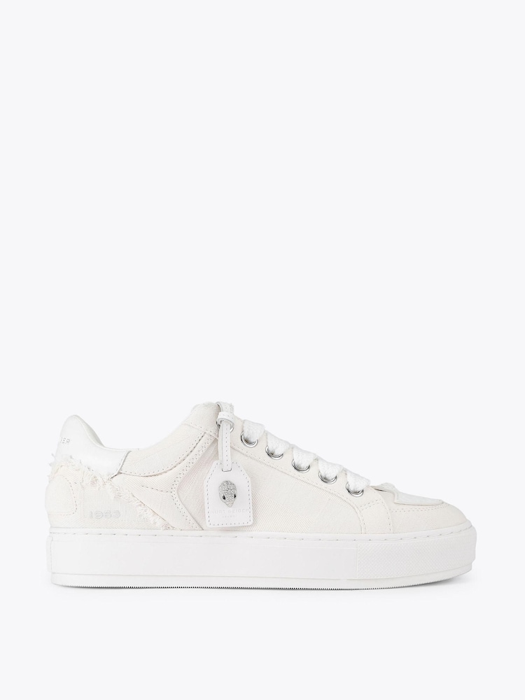 Kurt Geiger London White Southbank Tag Trainers - Image 1 of 5