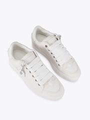 Kurt Geiger London White Southbank Tag Trainers - Image 2 of 5