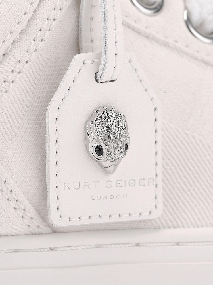Kurt Geiger London White Southbank Tag Trainers - Image 5 of 5