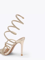 KG Kurt Geiger Gold Sloane Sandals - Image 3 of 4
