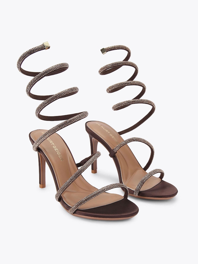 KG Kurt Geiger Brown Athena Sandals - Image 2 of 4 KG Kurt Geiger Brown Athena Sandals - Image 2 of 4