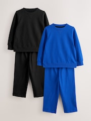 Blue/Black Offline Joggers Pyjamas 2 Pack (4-16yrs) - Image 1 of 6