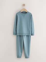 Green/Blue/Charcoal Long Sleeve Jogger Pyjamas Set 3 Pack (3-16yrs) - Image 2 of 6