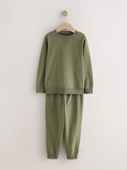Green/Blue/Charcoal Long Sleeve Jogger Pyjamas Set 3 Pack (3-16yrs) - Image 4 of 6