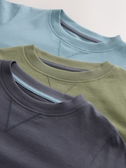 Green/Blue/Charcoal Long Sleeve Jogger Pyjamas Set 3 Pack (3-16yrs) - Image 6 of 6