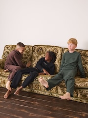 Khaki/Black/Brown Offline Long Sleeve Jogger Pyjamas Set 3 Pack (3-16yrs) - Image 3 of 13