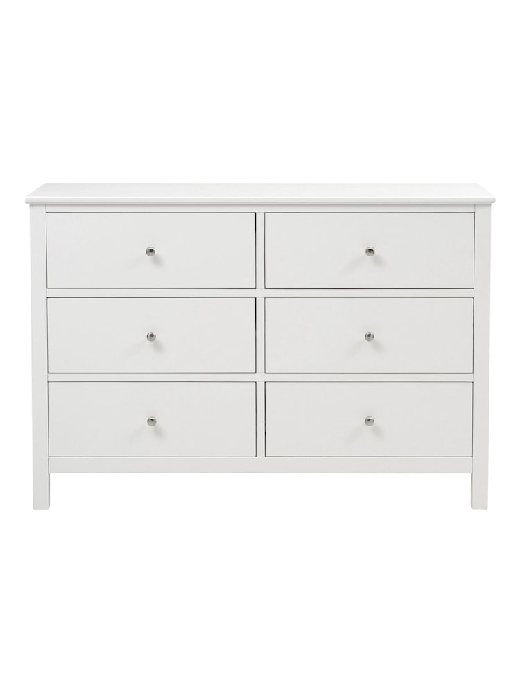 Cotswold Company Pure White Simply Cotswold 6 Drawer Chest - Image 2 of 6 Cotswold Company Pure White Simply Cotswold 6 Drawer Chest - Image 2 of 6