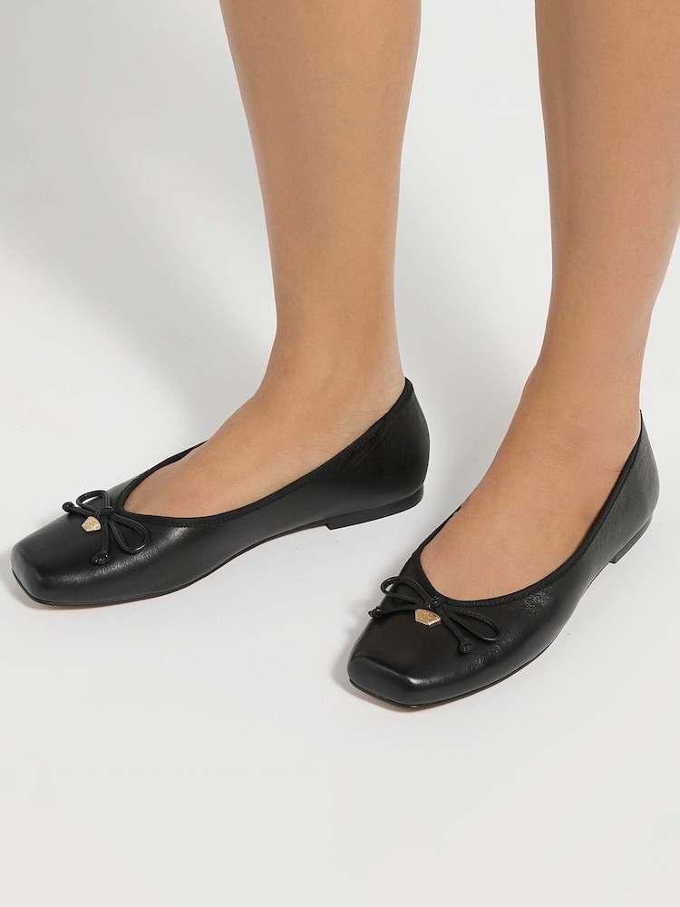 Schwarz - Dune London Harllowe Ballet Freizeitschuhe - Bild 1 von 8