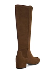 Dune London Light Brown Standard Fit Tayla Smart Stretch High Leg Boots - Image 3 of 5