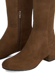 Dune London Light Brown Standard Fit Tayla Smart Stretch High Leg Boots - Image 5 of 5