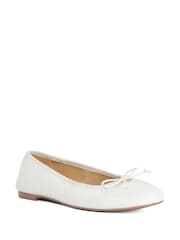 Dune London Natural Helenne Ballet Pumps - Image 2 of 5