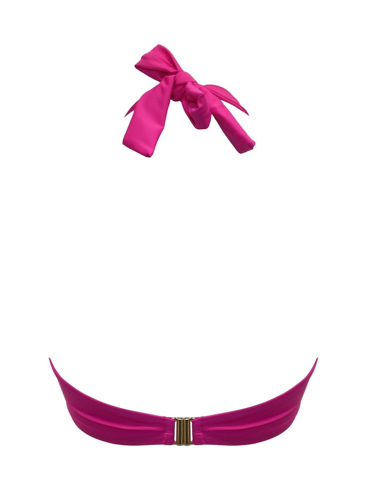 Pour Moi Pink Halterneck Madrid Bikini Top - Image 4 of 4