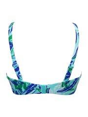 Pour Moi Aqua Palm Strapless Santa Monica Bikini Top - Image 4 of 4