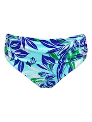 Pour Moi Aqua Palm Roll Top Santa Monica Bikini Bottoms - Image 3 of 4