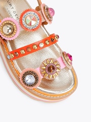 Kurt Geiger London Pink Octavia Sling Platform Sandals - Image 3 of 4