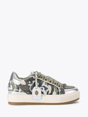 Kurt Geiger London Silver Southbank Tag Trainers - Image 1 of 4