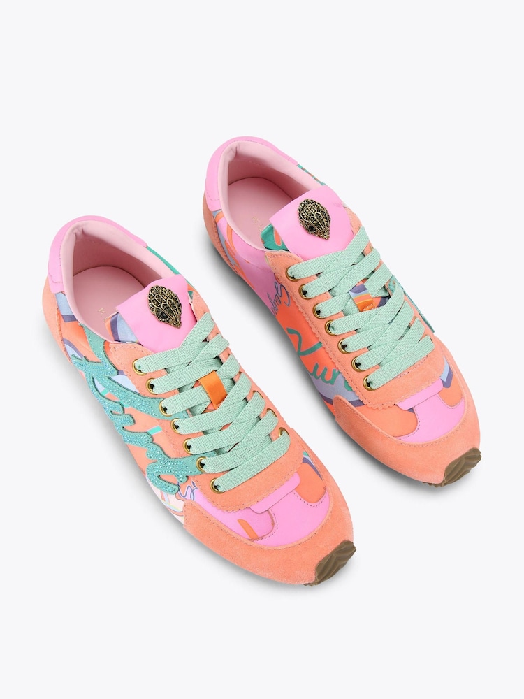 Kurt Geiger London Pink Islington Trainers - Image 2 of 4