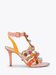 Kurt Geiger London Pink Octavia High Gladiator Sandals - Image 1 of 4