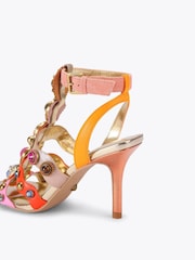 Kurt Geiger London Pink Octavia High Gladiator Sandals - Image 2 of 4