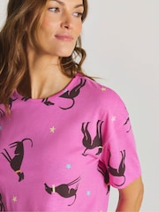 Simply Be Pink Pretty Secrets Value Shortie Pyjamas Set - Image 3 of 4