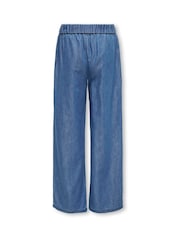 ONLY KIDS Blue Tie Waist Palazzo Jeans - Image 5 of 6