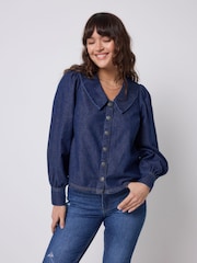 SCAMP & DUDE Denim Collared Shirt - Image 1 of 6