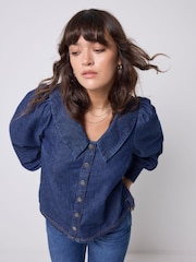 SCAMP & DUDE Denim Collared Shirt - Image 5 of 6