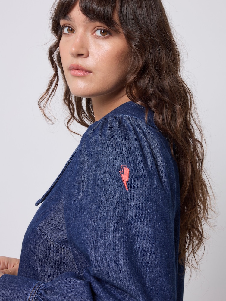 SCAMP & DUDE Denim Collared Shirt - Image 6 of 6