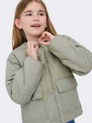 ONLY KIDS Green Quilted Jacket - Image 4 of 7
