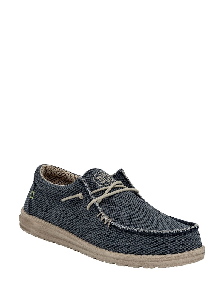 Buy HEYDUDE Blue Wally Braided Slip On Shoes from the Next UK online shop