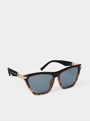Katie Loxton Black Tortoise Shell Gradient Marbella Sunglasses - Image 2 of 5