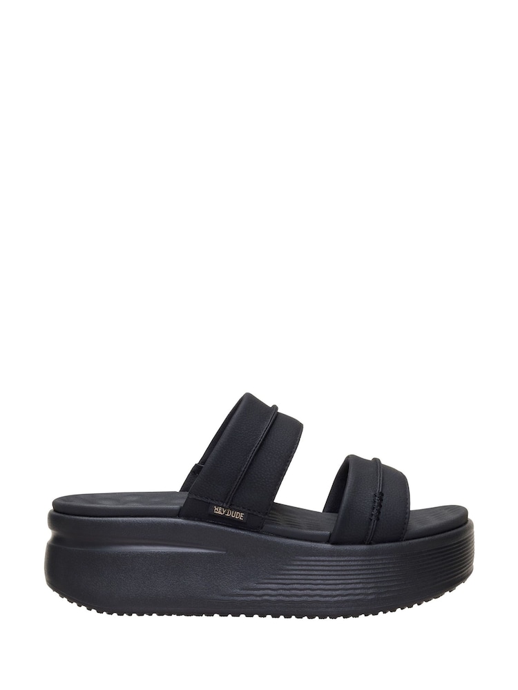 HEYDUDE Black Austin Slide Classic Sandals - Image 1 of 6