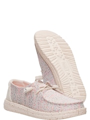 HEYDUDE Brown Wendy Stretch Speckle Slip On Shoes - Image 3 of 5