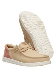 HEYDUDE Brown Wally Funk Summer Stretch Slip On Shoes - Image 3 of 5