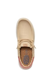 HEYDUDE Brown Wally Funk Summer Stretch Slip On Shoes - Image 4 of 5
