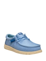 HEYDUDE Blue Wally Canvas Shoes - Image 1 of 6