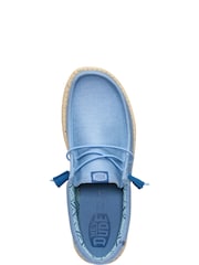 HEYDUDE Blue Wally Canvas Shoes - Image 5 of 6