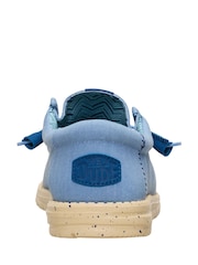 HEYDUDE Blue Wally Canvas Shoes - Image 6 of 6