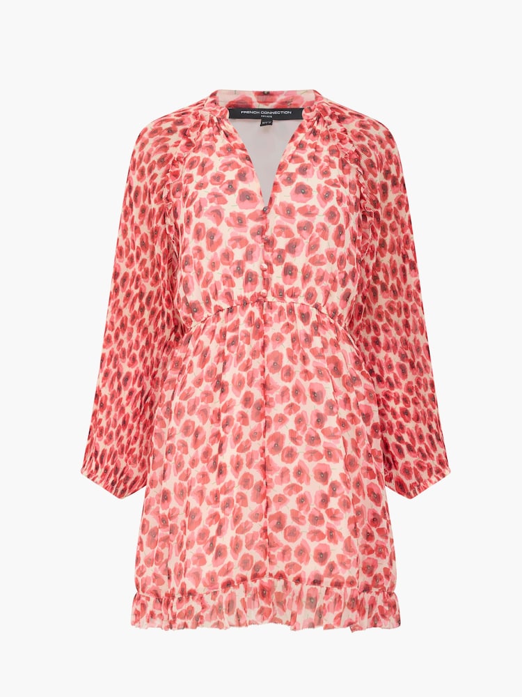 French Connection Poppy Mila Mini Pleated Sleeve Dress - Imagen 7 de 7 French Connection Poppy Mila Mini Pleated Sleeve Dress - Imagen 7 de 7