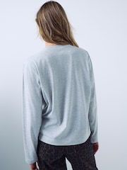 Grey Christmas Dog Martini Long Sleeve Top - Image 3 of 7