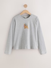 Grey Christmas Dog Martini Long Sleeve Top - Image 5 of 7