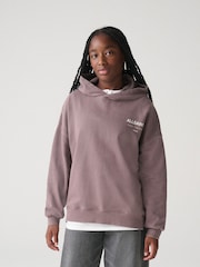 smALLSAINTS Purple Underground Logo Mock Layer Hoodie - Image 1 of 9