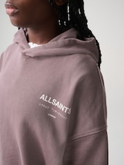 smALLSAINTS Purple Underground Logo Mock Layer Hoodie - Image 2 of 9
