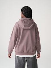 smALLSAINTS Purple Underground Logo Mock Layer Hoodie - Image 4 of 9