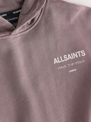 smALLSAINTS Purple Underground Logo Mock Layer Hoodie - Image 8 of 9